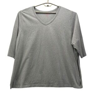 Woman Within Tunic Top Gray 4X‎